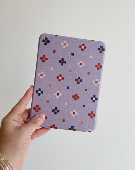 Stitched Together Kindle Case with Magnetic Back